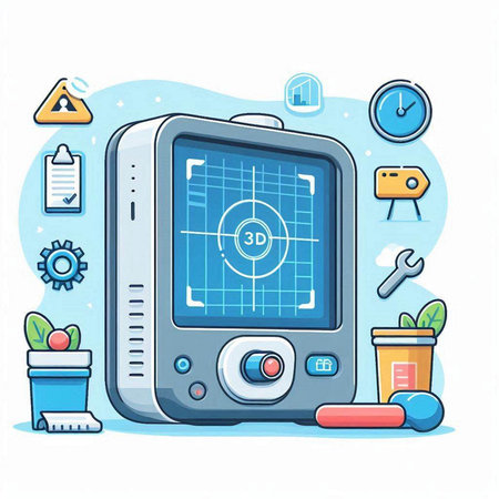 Data security concept with safe and icons. Vector illustration in flat styleのイラスト素材