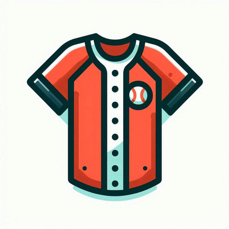 Soccer jersey icon, vector illustration. Flat design style, modern colors.のイラスト素材