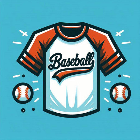 Baseball design over blue background, vector illustration. Eps 10.のイラスト素材