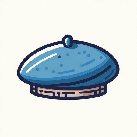 Illustration of a hat. Vector illustration in a flat style.のイラスト素材