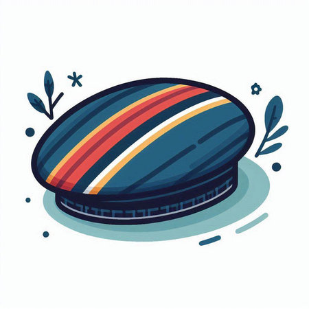 Illustration of a hockey puck isolated on a white background - vectorのイラスト素材