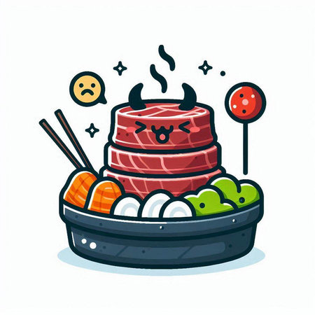 Illustration of japanese food. Vector illustration of japanese food.のイラスト素材