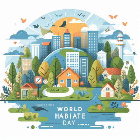 World water day concept in flat style. World water day vector illustration.のイラスト素材