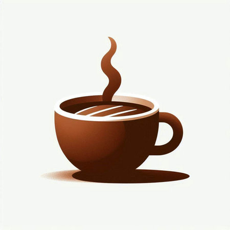 Coffee cup on white background, vector illustration eps10のイラスト素材