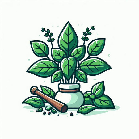 Herbs and spices vector illustration. Herbs and spices icon set.のイラスト素材
