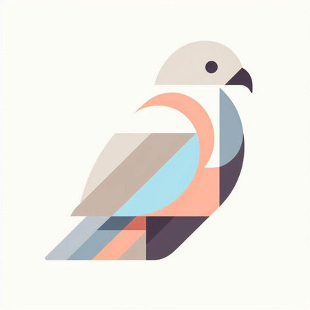 Abstract bird design. Minimalistic style. Vector illustration EPS10のイラスト素材