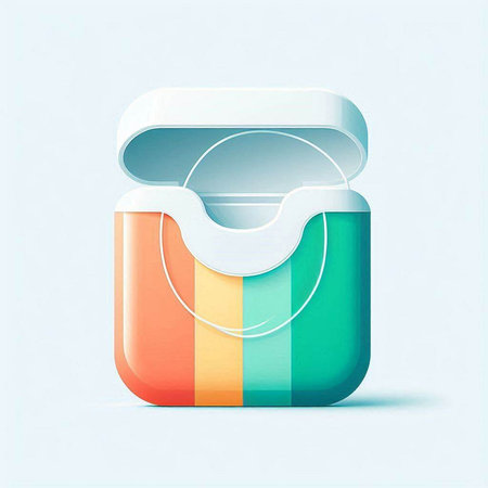 Illustration of a cosmetic container on a blue background. Vector illustration.のイラスト素材