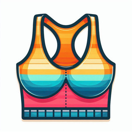 Vector illustration of women's swimsuit isolated on a white background.のイラスト素材
