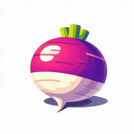 Beetroot in speech bubble on white background. Vector illustration.のイラスト素材