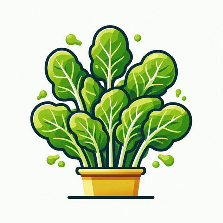 Vegetables in a pot on a white background. Vector illustration.のイラスト素材