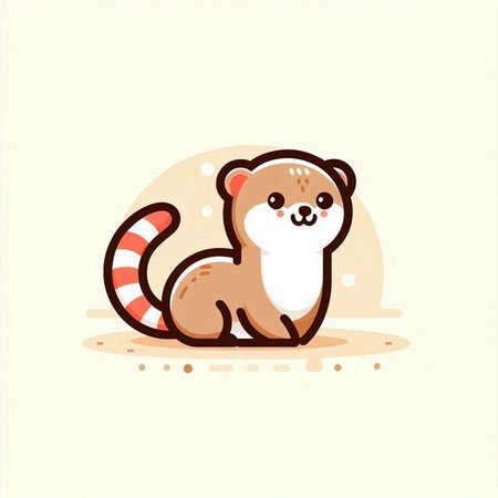 Cute cartoon dog vector illustration. Cute animal character design.のイラスト素材