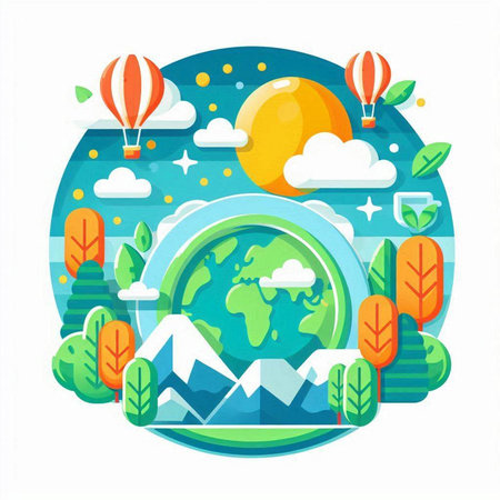 Flat design vector illustration concept of travel around the world, tourism, journey, vacation, adventure.のイラスト素材