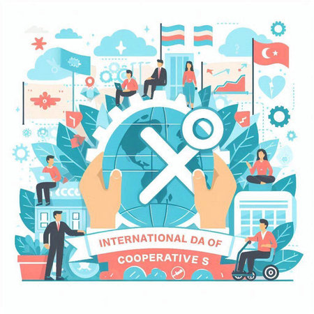 International Day of the Persons with Disabilities. Vector illustration in flat styleのイラスト素材