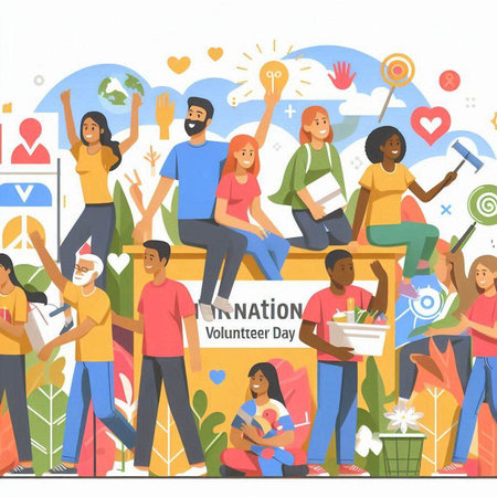 International Day of Families, Parents and Children. Flat Design Vector Illustrationのイラスト素材