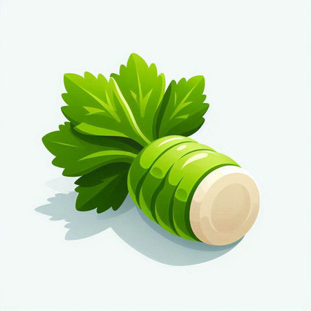 Vector illustration of a parsley on a white background. EPS 10のイラスト素材