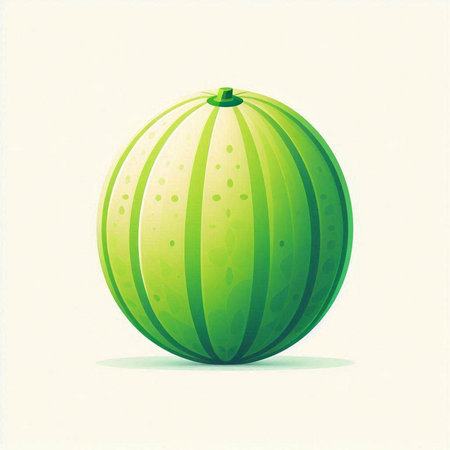 Watermelon on a white background. Vector illustration. Eps 10.のイラスト素材