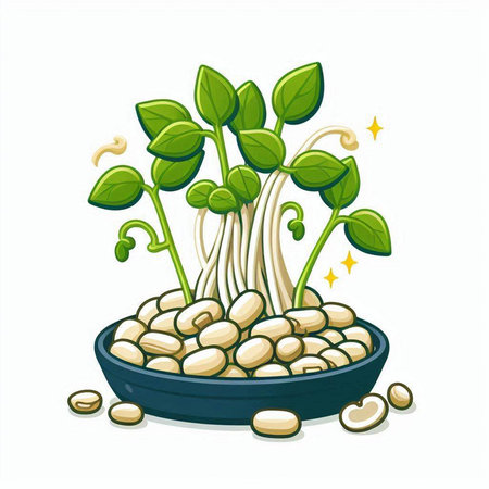 Plant in pot isolated on white background. Vector cartoon illustration.のイラスト素材