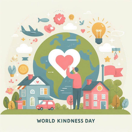 World Kindness Day concept. World Kindness Day vector illustration.のイラスト素材