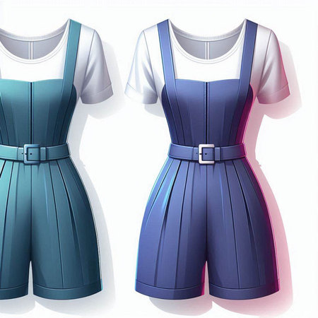 Women's dress on a white background. Clipping path included.のイラスト素材