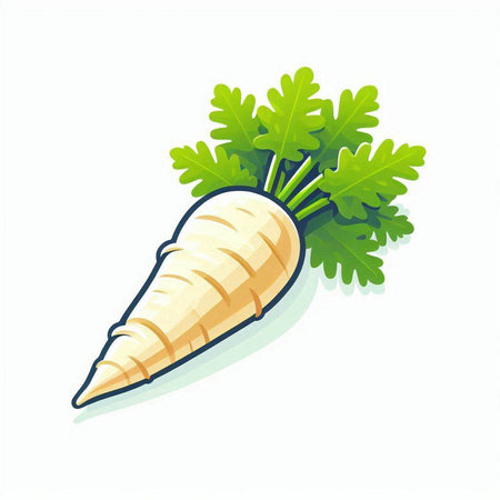 Carrot isolated on white background. Vector illustration. Eps 10.のイラスト素材