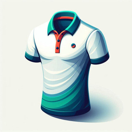 Polo shirt, vector illustration, eps10, no transparencyのイラスト素材
