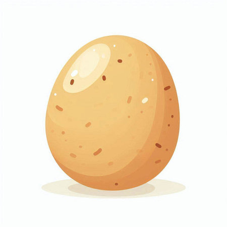 Illustration of an egg on a white background. Vector illustration.のイラスト素材