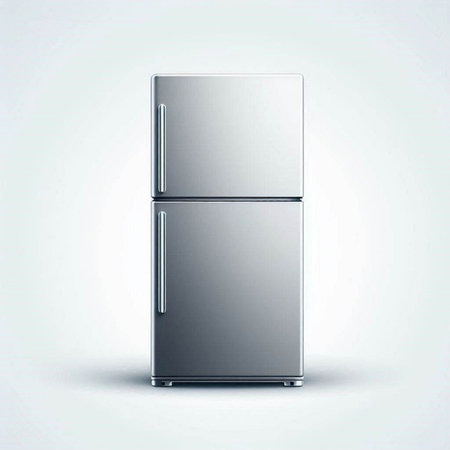 Refrigerator isolated on white background. Vector illustration. Eps 10.のイラスト素材