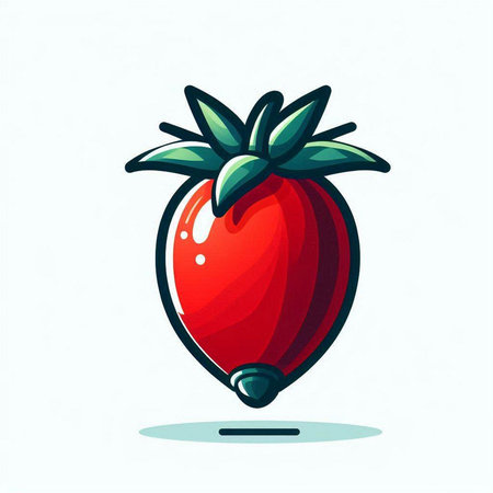 Cranberry vector icon. Vector illustration of fresh berry.のイラスト素材