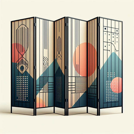 Abstract geometric background in retro style. Vector illustration. Eps 10.のイラスト素材