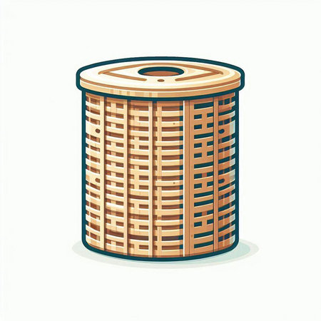 Vector illustration of a building in a flat style on a white backgroundのイラスト素材