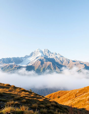 Mountain landscape in the morning.の写真素材