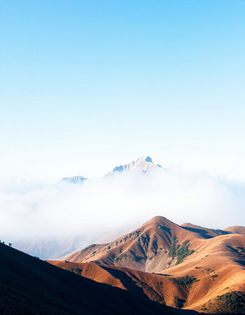 Beautiful mountain landscapeの写真素材