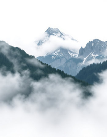 Mountains in the clouds, Switzerland, Europe. Beauty world.の写真素材