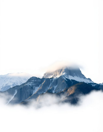 Mountains and cloudsの写真素材