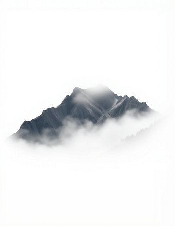 Mountains in the mist.の写真素材