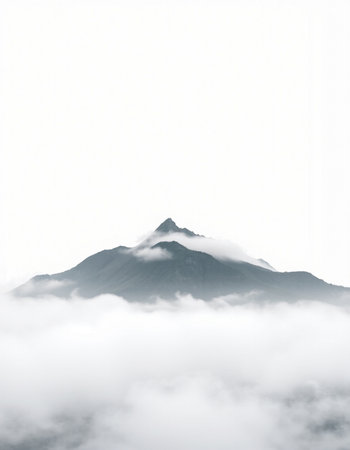 Mt. Fuji in the clouds, Yamanashi, Japan
