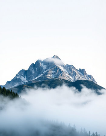 Mountains in the clouds.