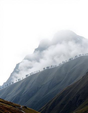 Mountain landscape in Himalayas, Annapurna Circuit, Nepal