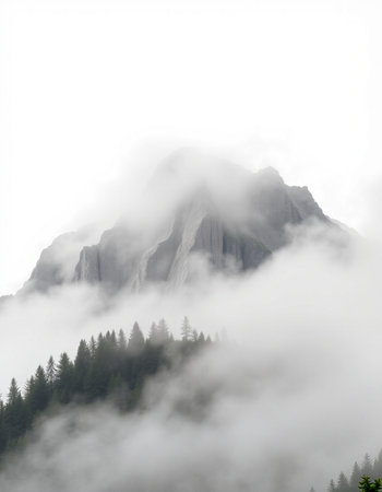 Mountains in the cloudsの写真素材