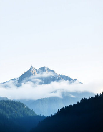 mountains and clouds in the italian alps, nature series