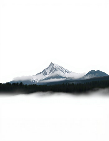Mt. Hood in the clouds, Oregon, United States of America