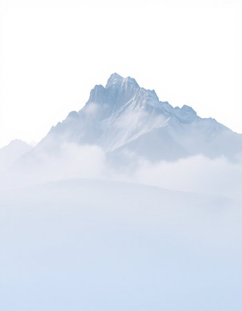 Mountains in the cloudsの写真素材