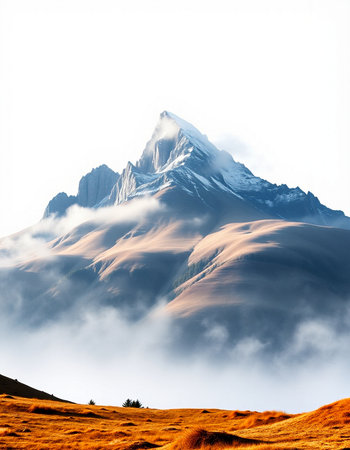 Matterhorn peak in Himalayas, Annapurna Conservation Area, Nepal