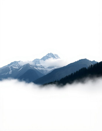 Mountains in the clouds, Krasnaya Polyana, Sochi, Russia