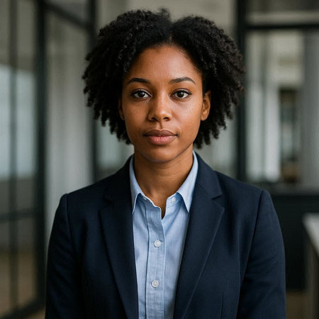 Portrait of a beautiful african american businesswoman in office