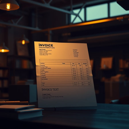 Income Tax Form on Table in Office. 3d Rendering