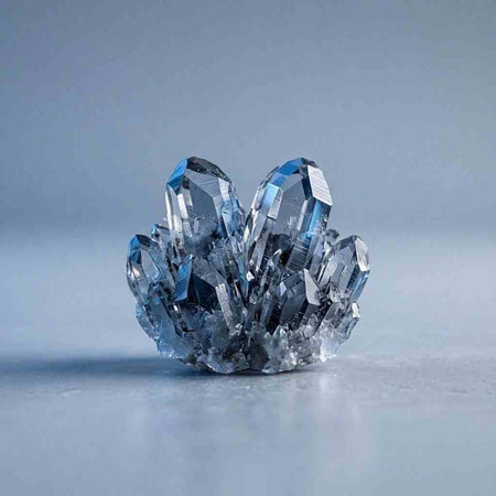 Blue diamond on a grey background. 3d rendering, 3d illustration.