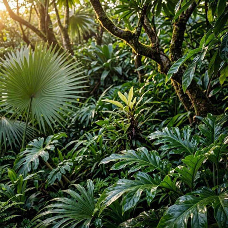 Tropical rainforest in Costa Rica, Costa Rica, Central America.
