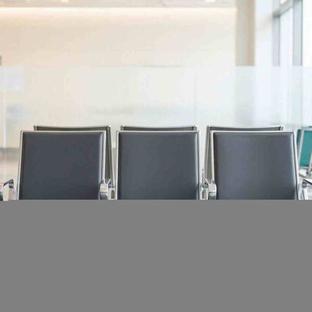 Empty chairs in the conference room, ready for your text or advertisement