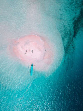 The aerial view from âGili Kapalâ in Lombokの写真素材